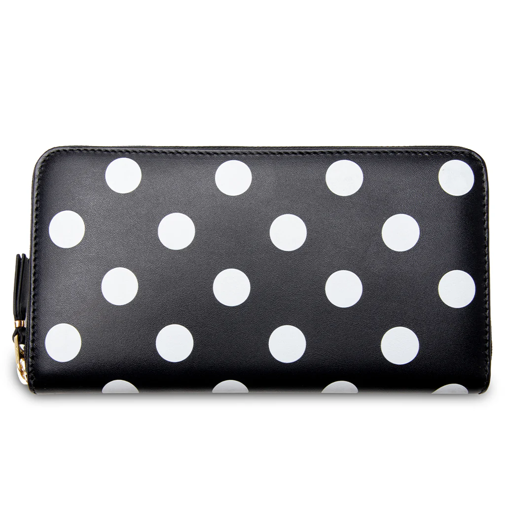 Comme des Garcons Polka Dots Wallet - Black