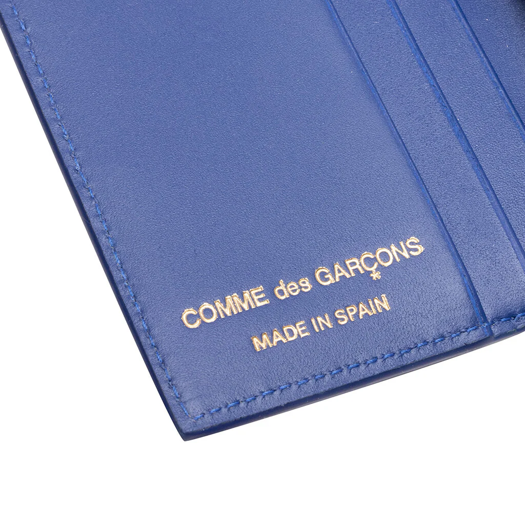 Comme des Garcons Polka Dots Wallet - Navy - Image 4