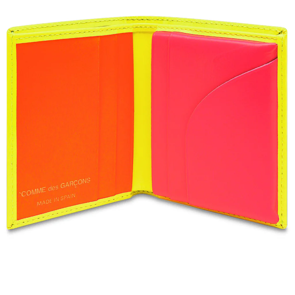 Comme des Garcons Super Fluo Wallet - Yellow/Light Orange - Image 2