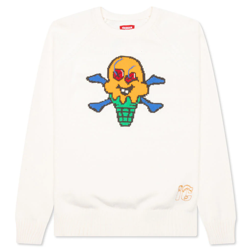 Cones N Bones Sweater - Whisper White