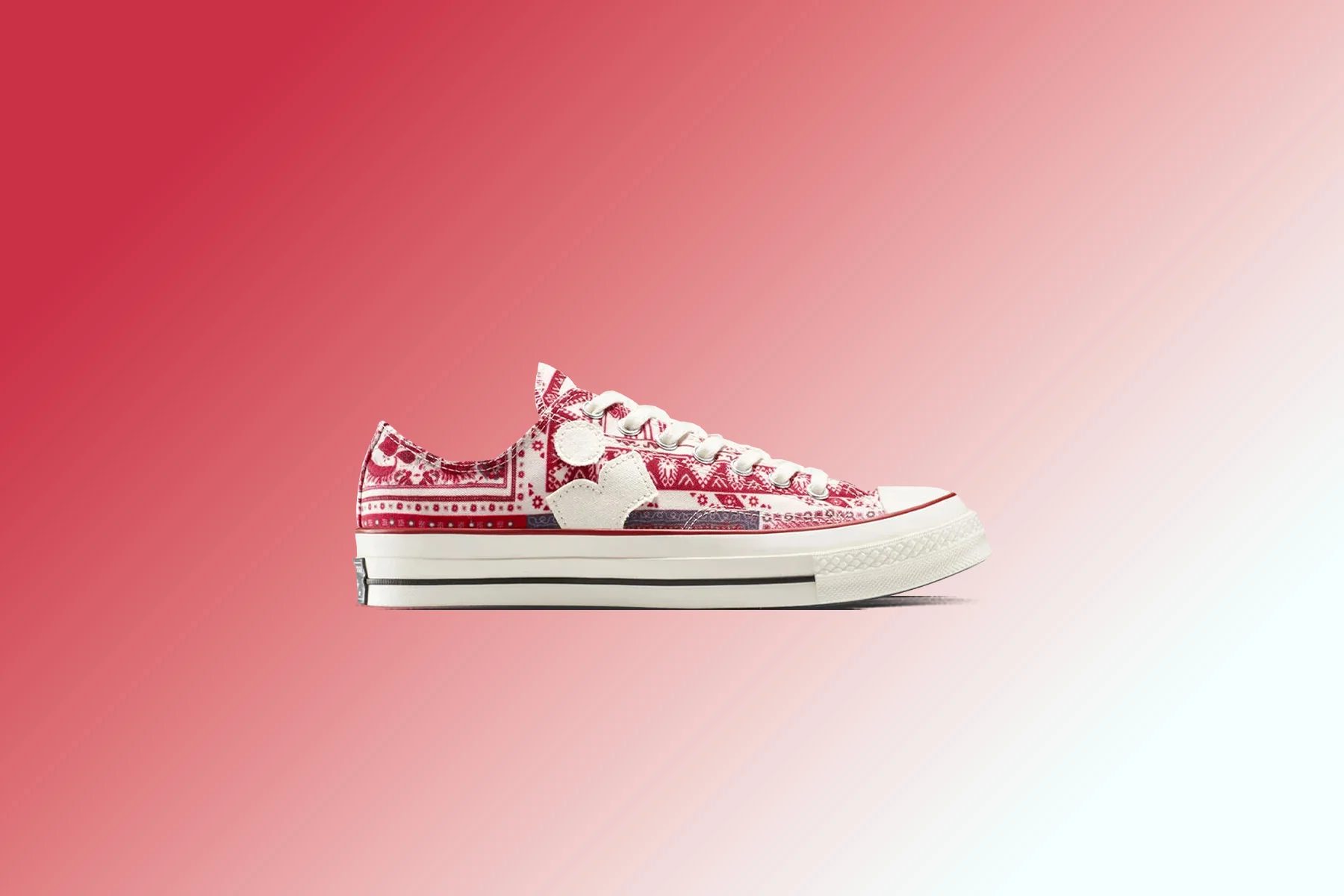 Converse x Isabel Marant Chuck 70 Ox - Vanilla Ice/Red/Black - Image 5