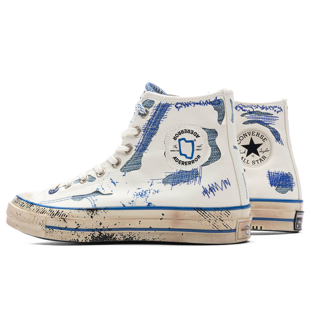 Converse x Ader Error Chuck 70 Hi - White/Blue/Imperial Blue - Image 3