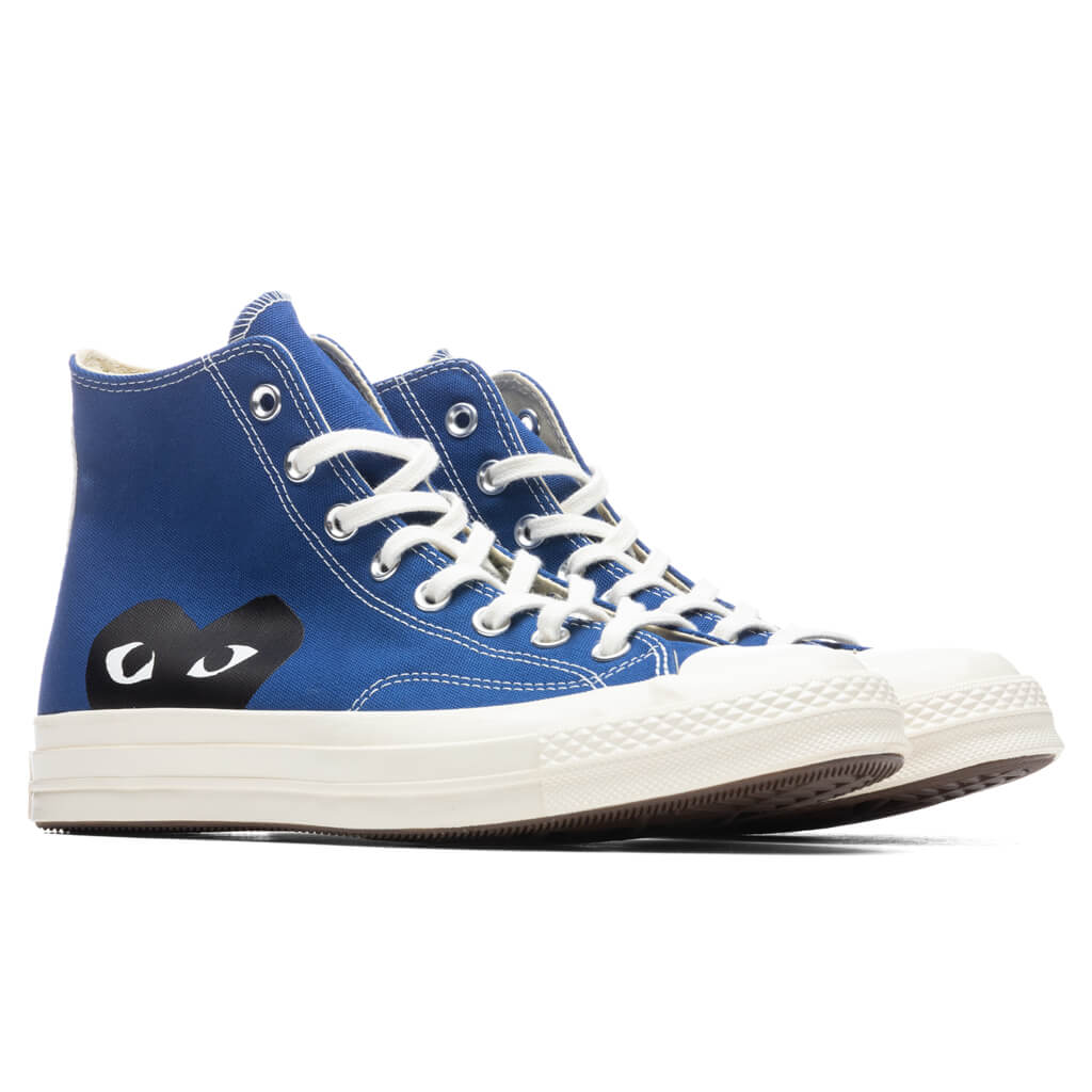 Converse x Comme Des Garcons PLAY All Star Chuck '70 Hi - Blue - Image 2