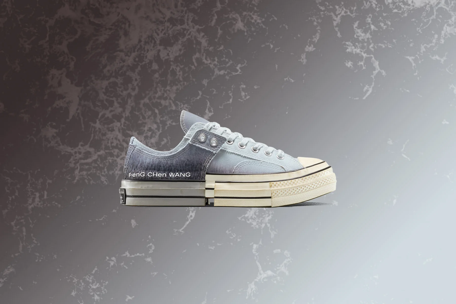 Converse x Feng Chen Wang Chuck 70 2-in-1 Ox - Grey/Egret/Black - Image 5