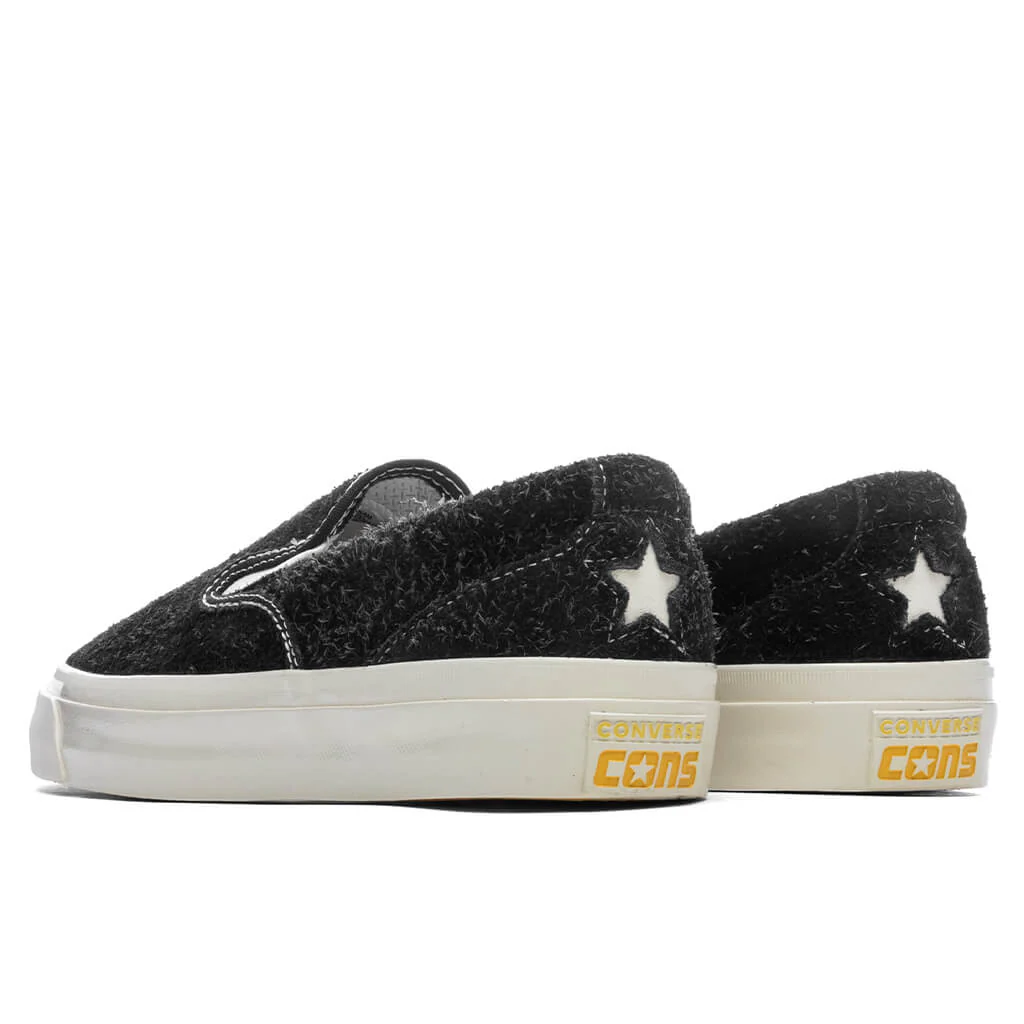 Converse x GOLF le FLEUR One Star CC Slip Pro - Black Beauty/Volcanic Glass/Egret - Image 3
