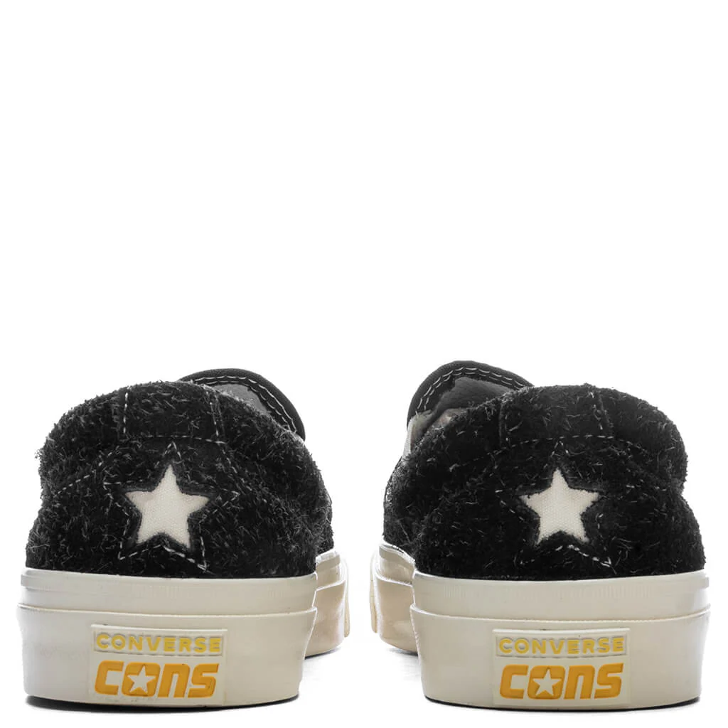 Converse x GOLF le FLEUR One Star CC Slip Pro - Black Beauty/Volcanic Glass/Egret - Image 4
