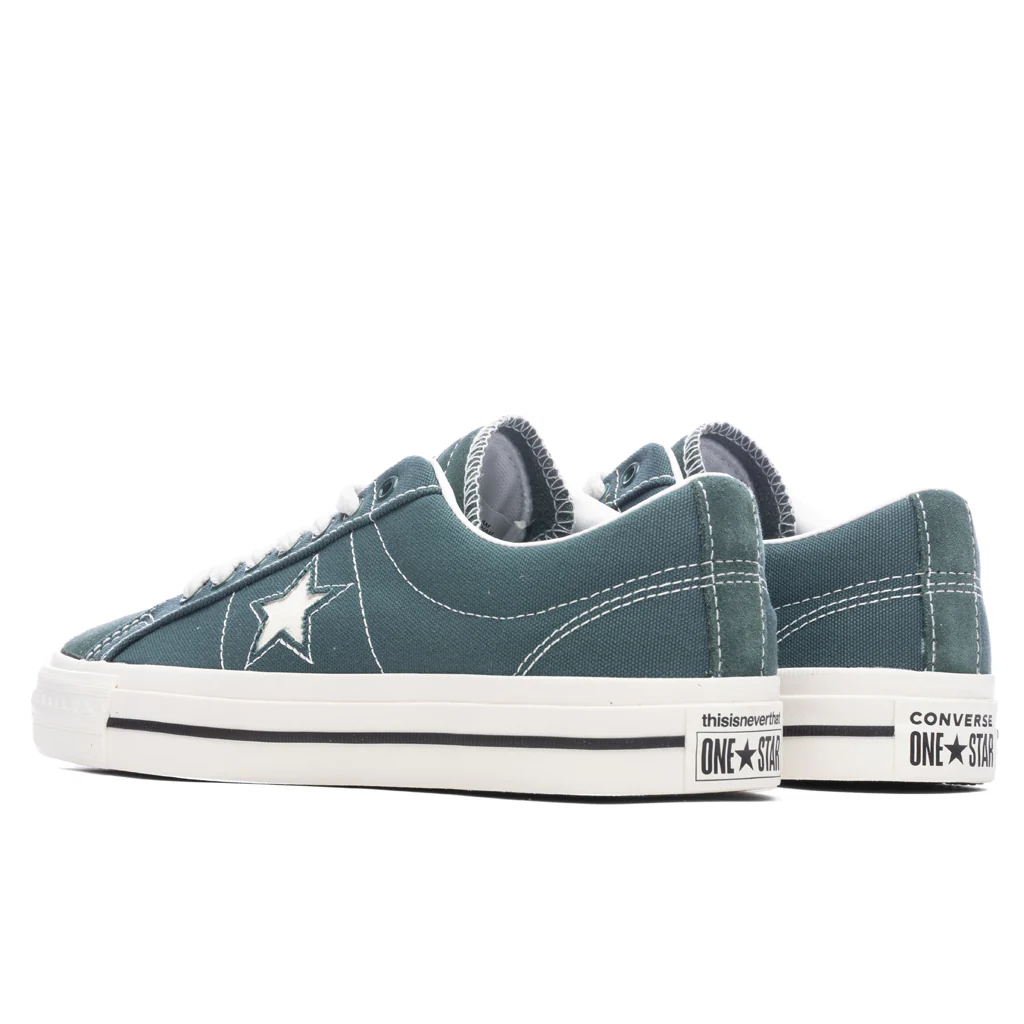 Converse x This is Never That One Star Pro Ox - Trekking Green/Black/White - Image 3