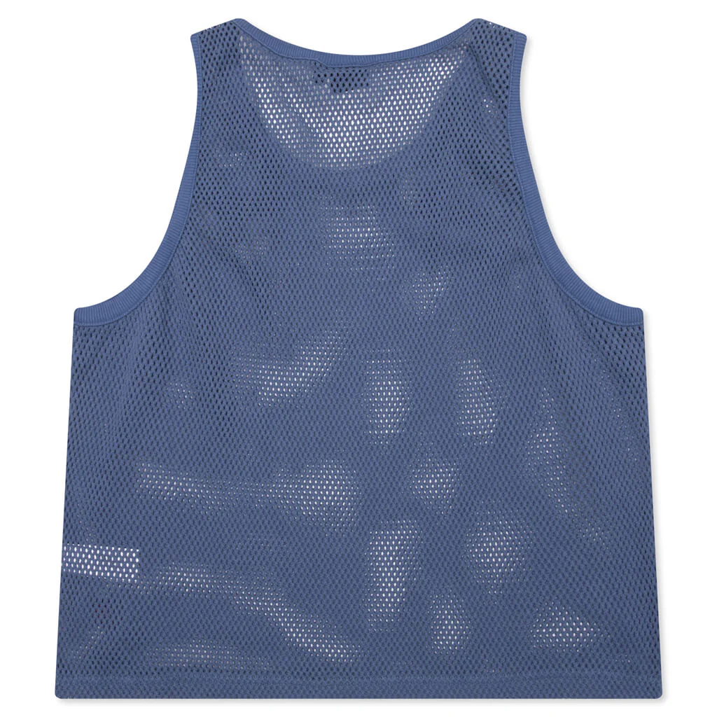 Cotton Big Mesh Tank - Navy - Image 2