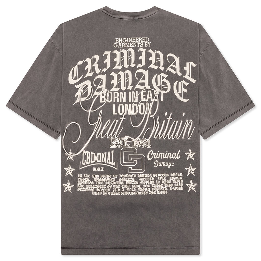 Logo Mania T-Shirt - Washed Grey - Image 2