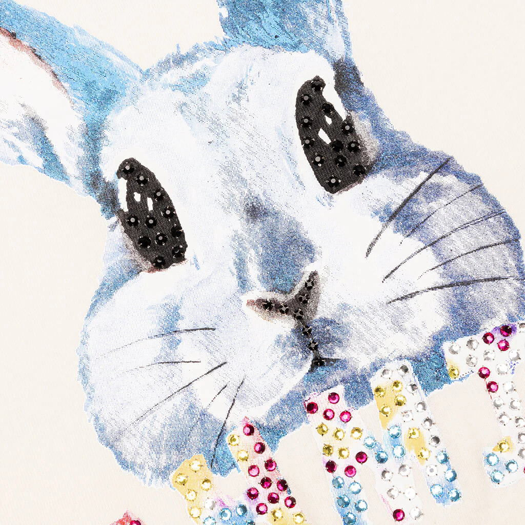 Crystal Bunny Crewneck - Vintage White - Image 3
