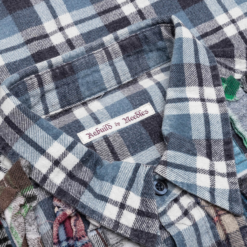 Flannel Shirt Ribbon Wide Shirt - Assorted - Image 3