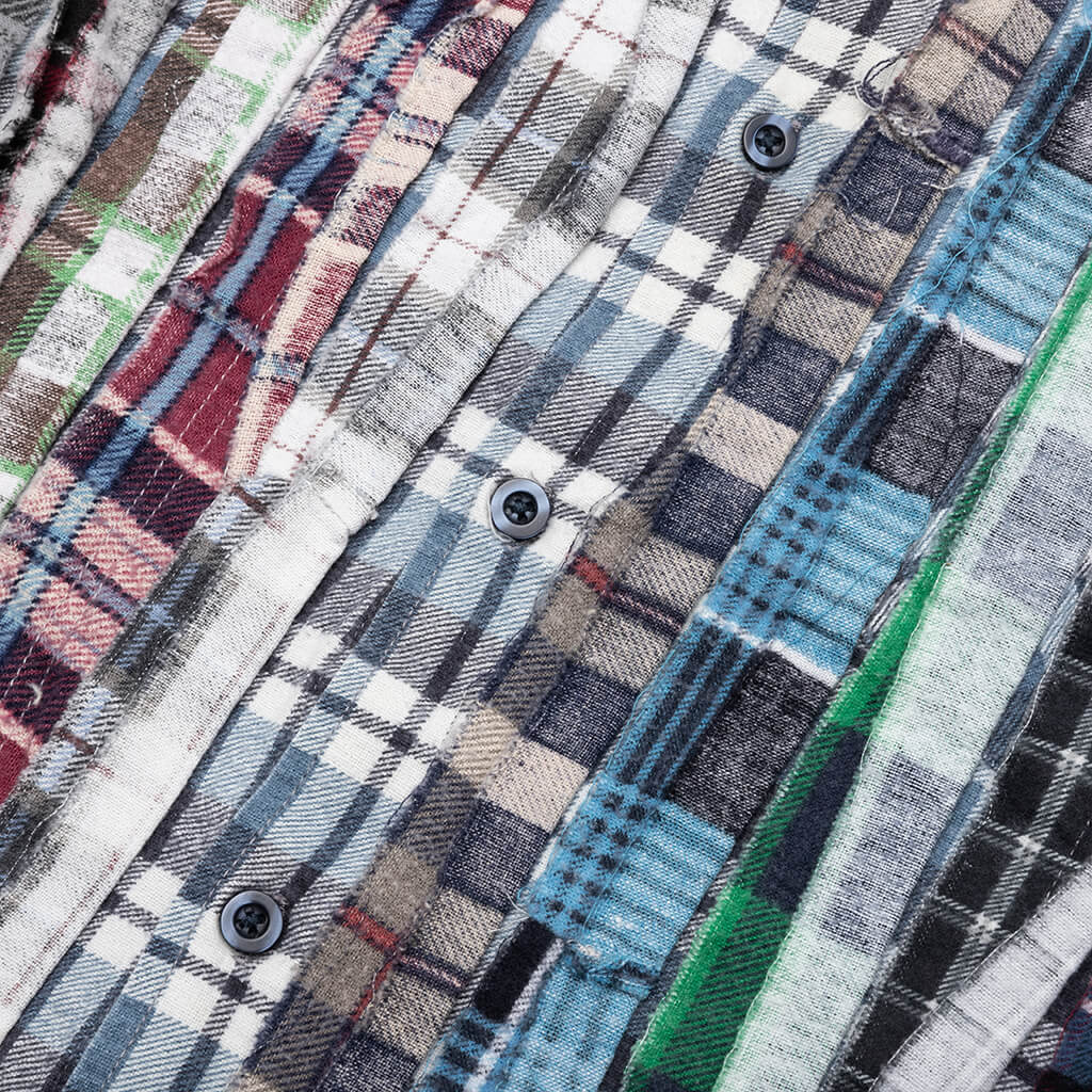 Flannel Shirt Ribbon Wide Shirt - Assorted - Image 4