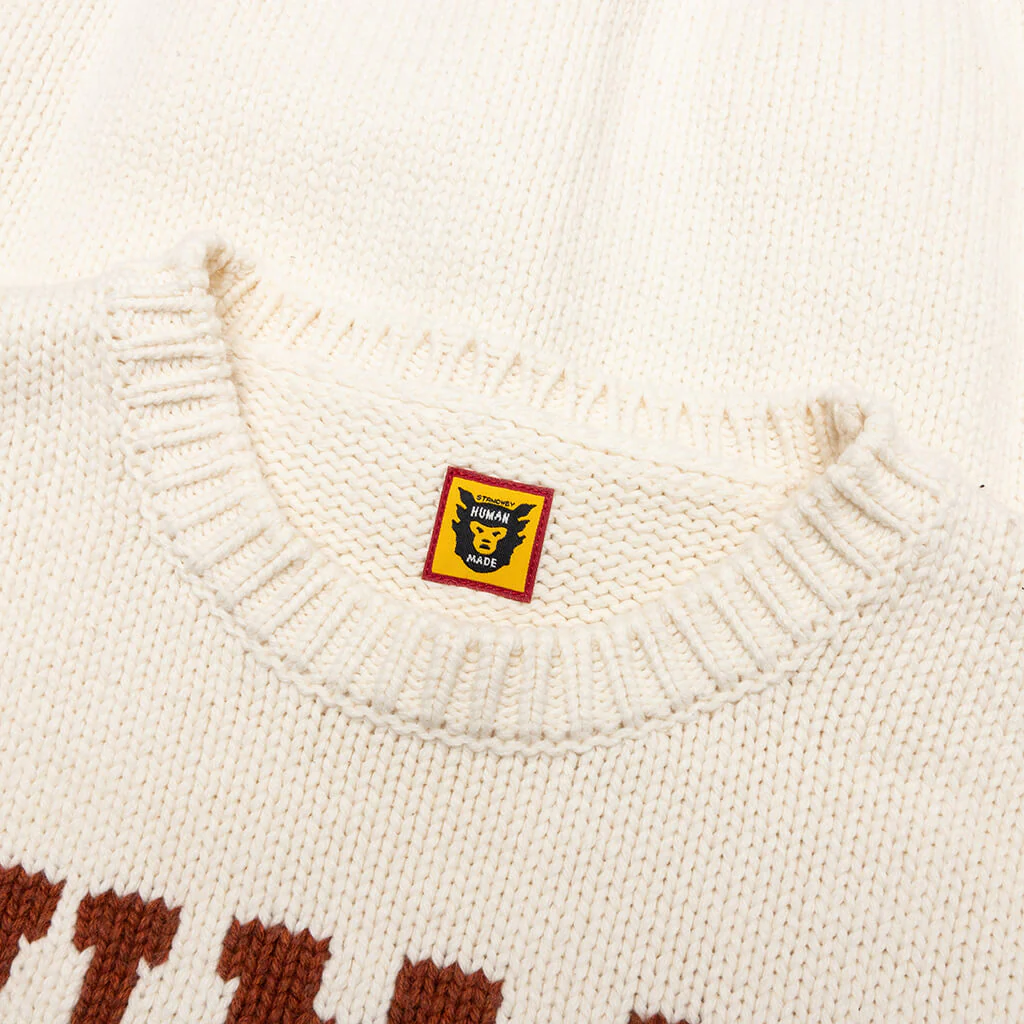 Dachs Knit Sweater - White - Image 3