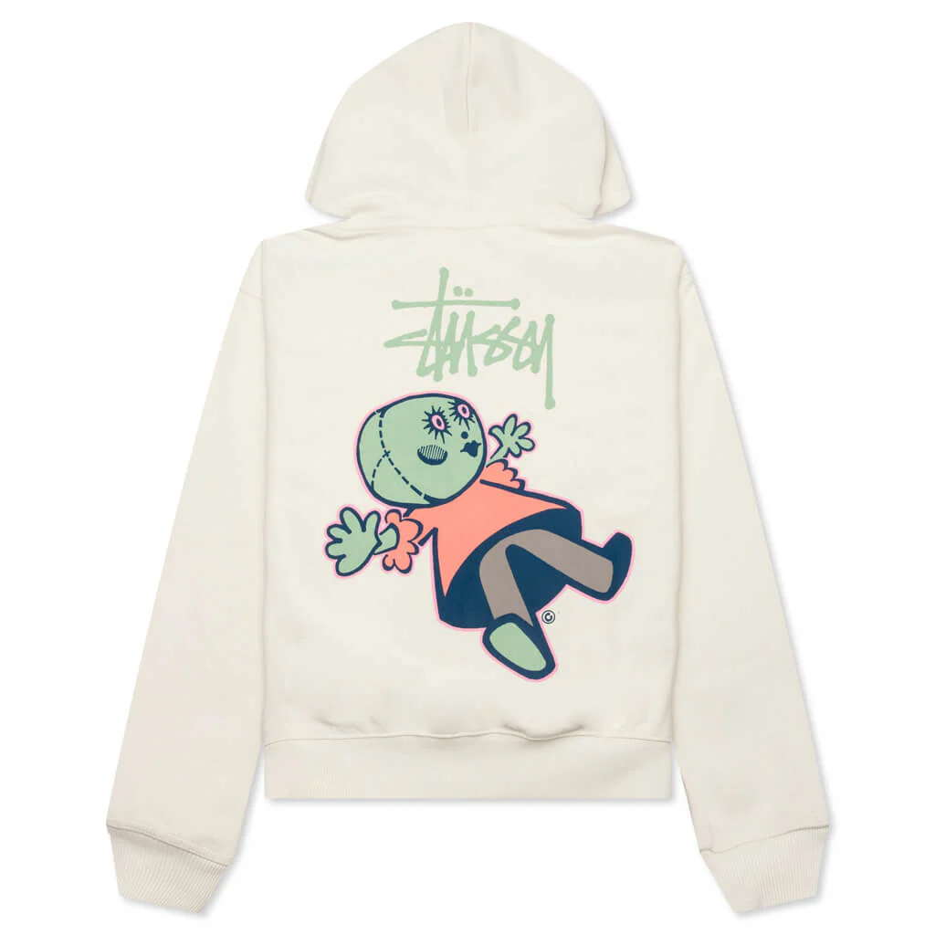 Dollie Zip Hoodie - Stone - Image 2