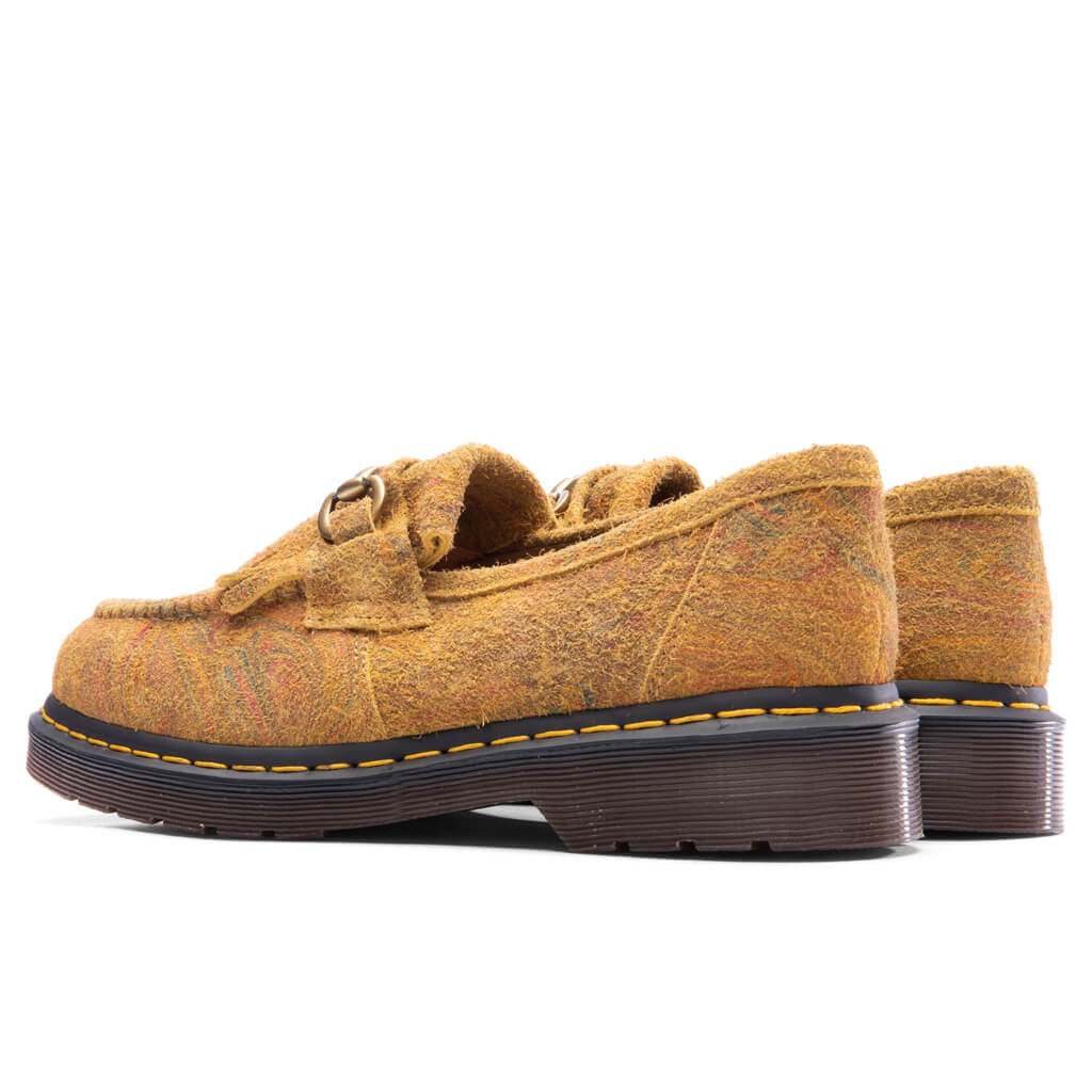 Dr. Marten's Adrian Snaffle Brown Mustard Marbled Hairy Suede - Brown/Mustard - Image 3