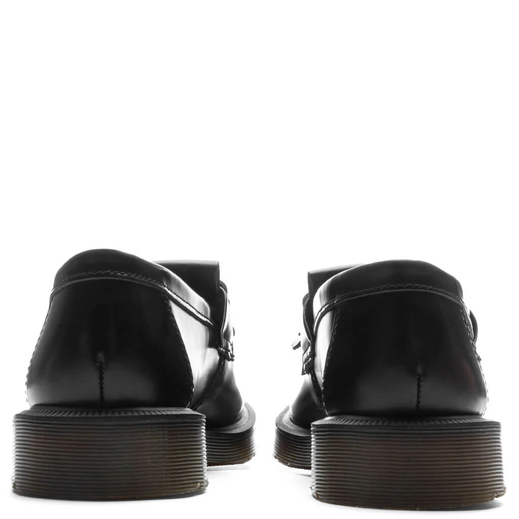 Adrian Snaffle Smooth Leather Kiltie Loafers - Black Polished Smooth - Image 4