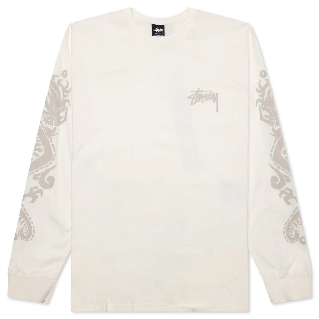 Dragons Pig. Dyed L/S Tee - Natural