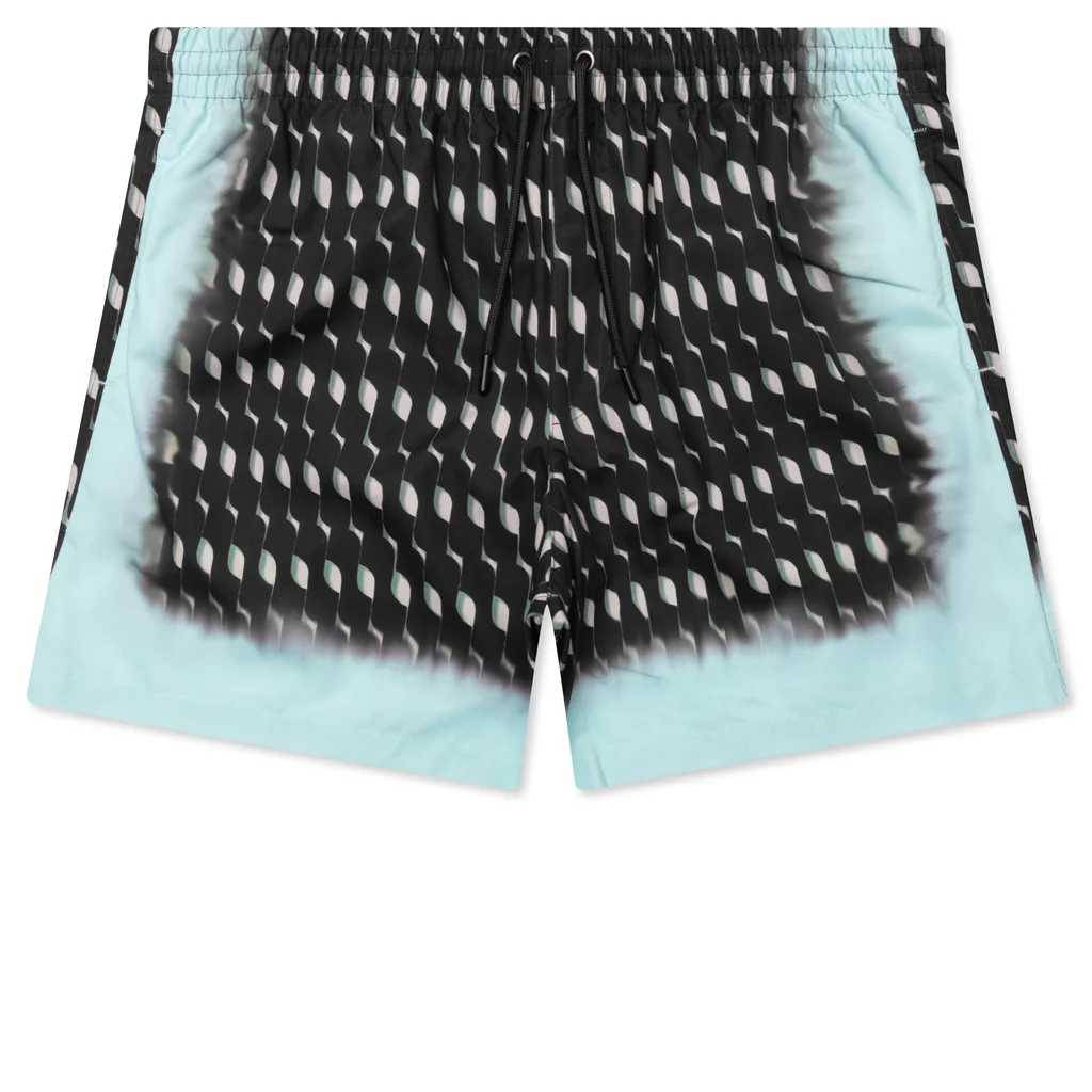 Printed Swim Shorts - Brown