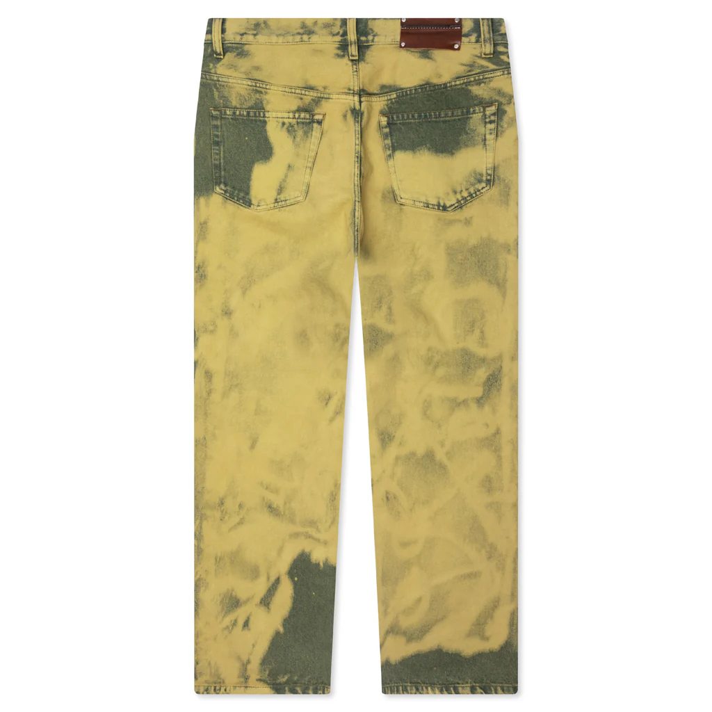 Loose Fit Jeans - Lime - Image 2