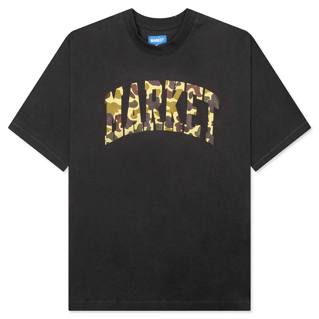Duck Camo Arc T-Shirt - Washed Black