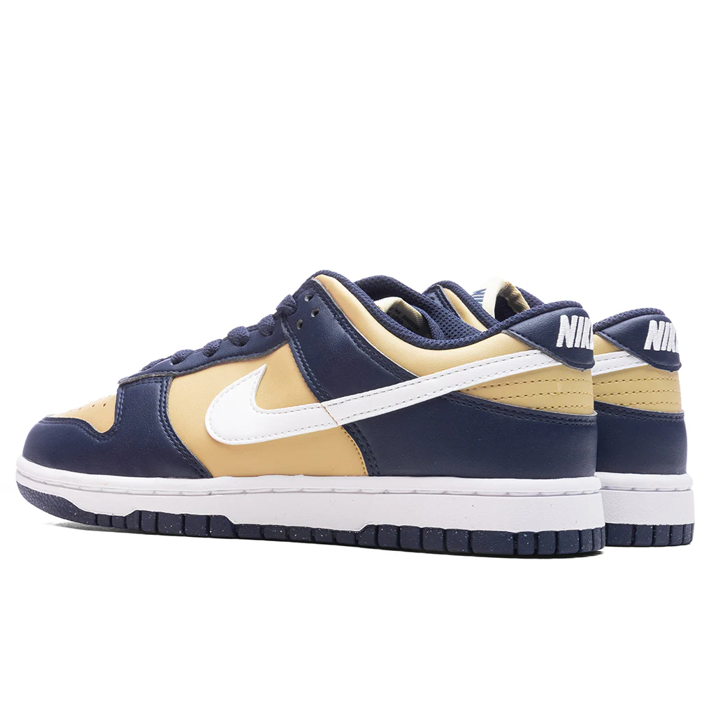 Women's Dunk Low Next Nature - Midnight Navy/White/Team Gold - Image 3