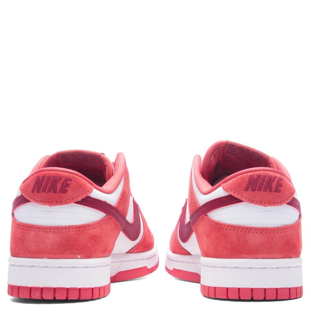 Dunk Low Womens 'Valentines Day' - White/Team Red/Adobe/Dragon Red - Image 4