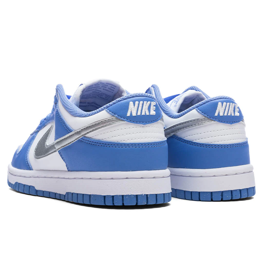 Women's Dunk Low - Royal Pulse/Metallic Silver/White - Image 3