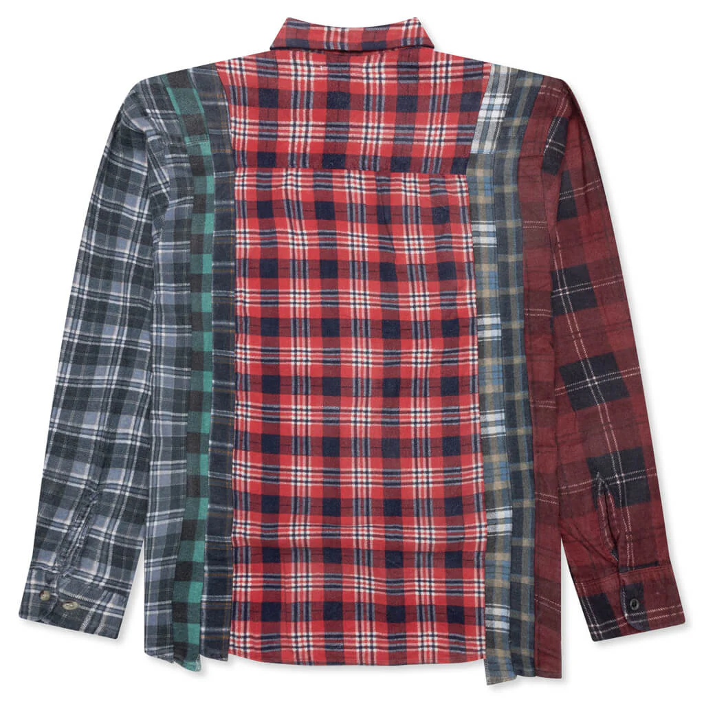 Flannel Shirt 7 Cuts Reflection Shirt - Assorted - Image 2