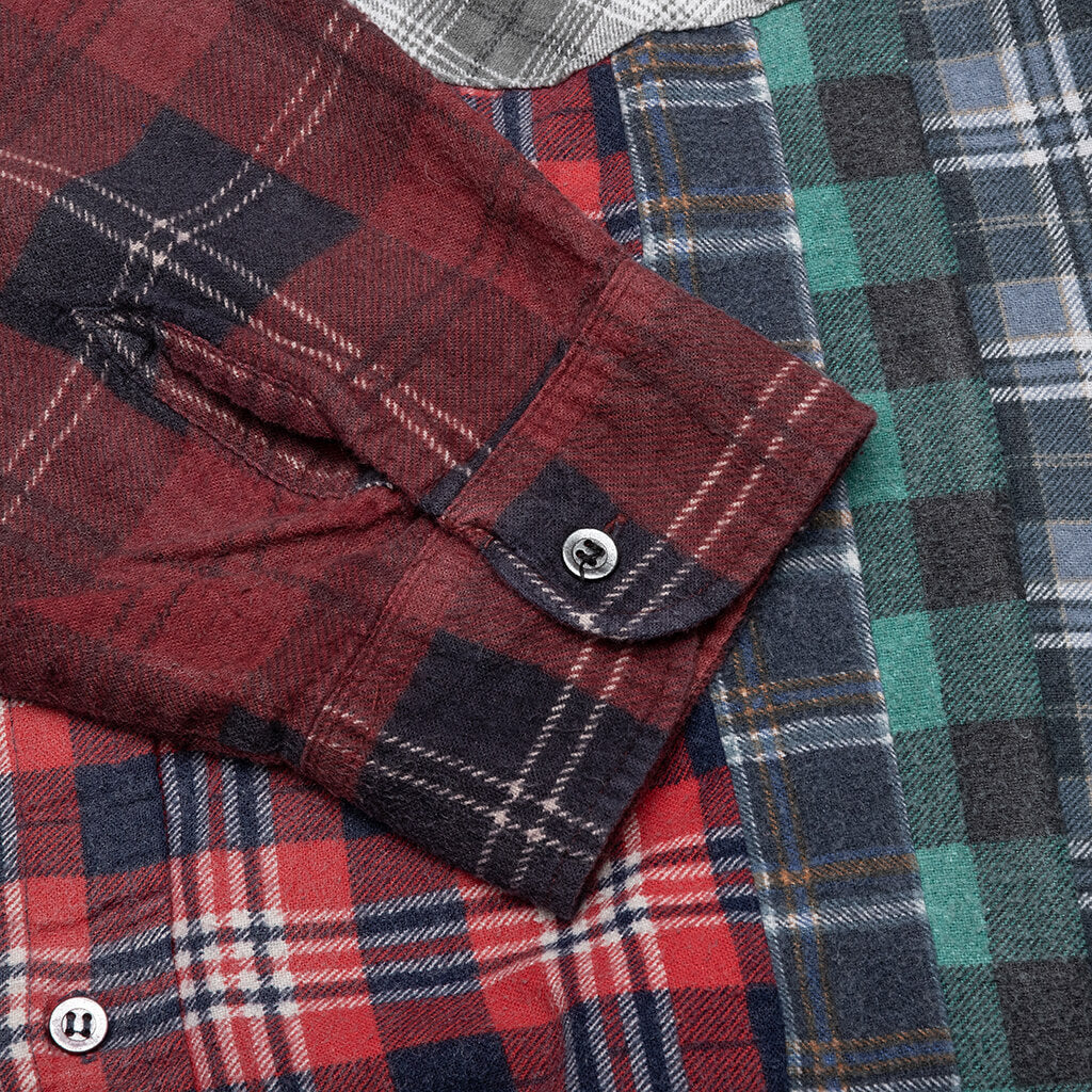 Flannel Shirt 7 Cuts Reflection Shirt - Assorted - Image 5