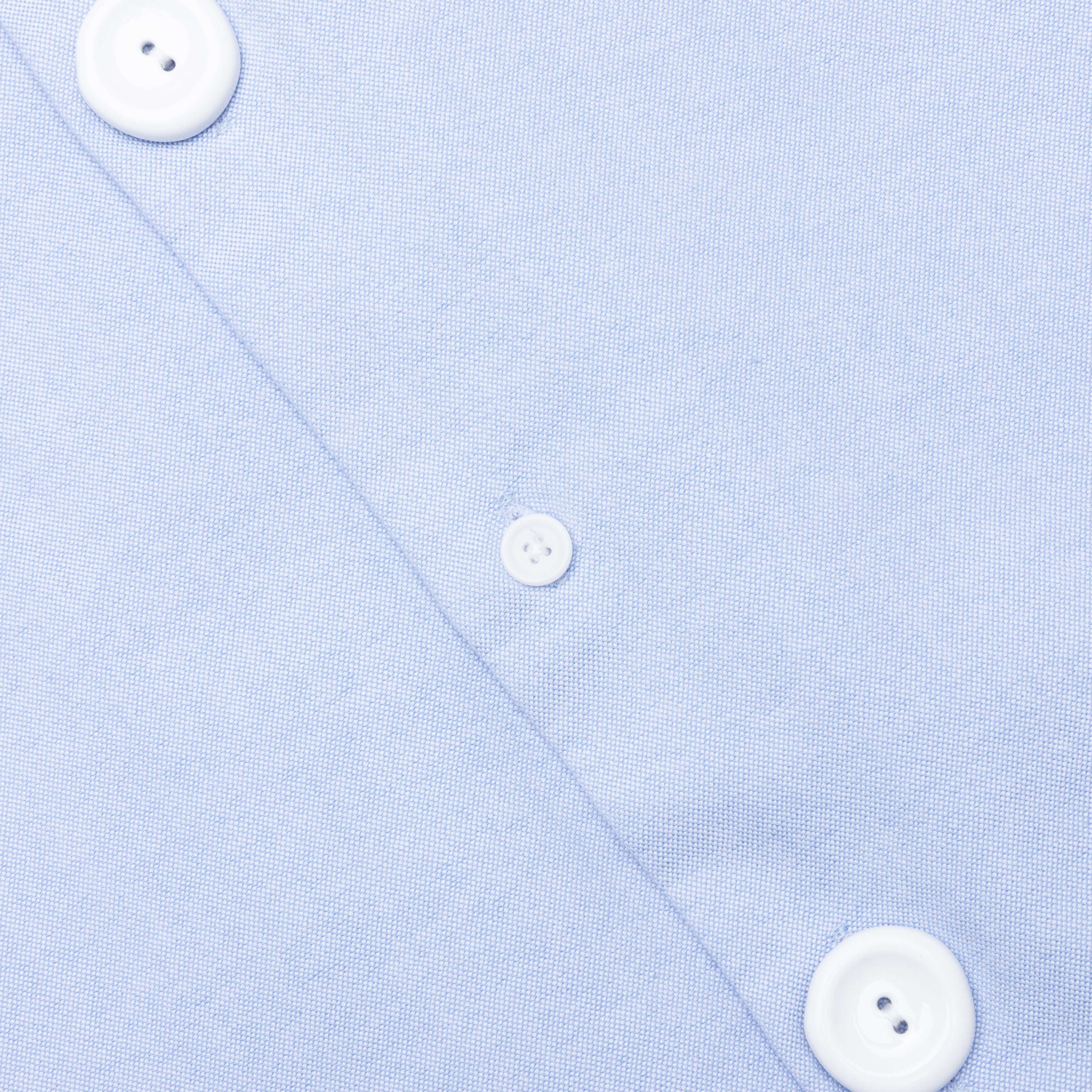Enamel Button Oversized Shirt - Light Blue - Image 3