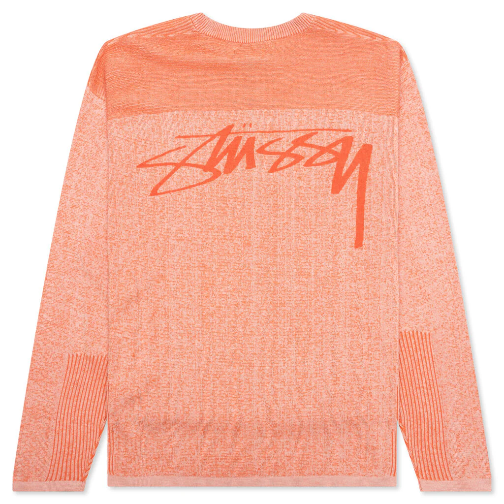 Engineered Panel Sweater - Orange - Image 2