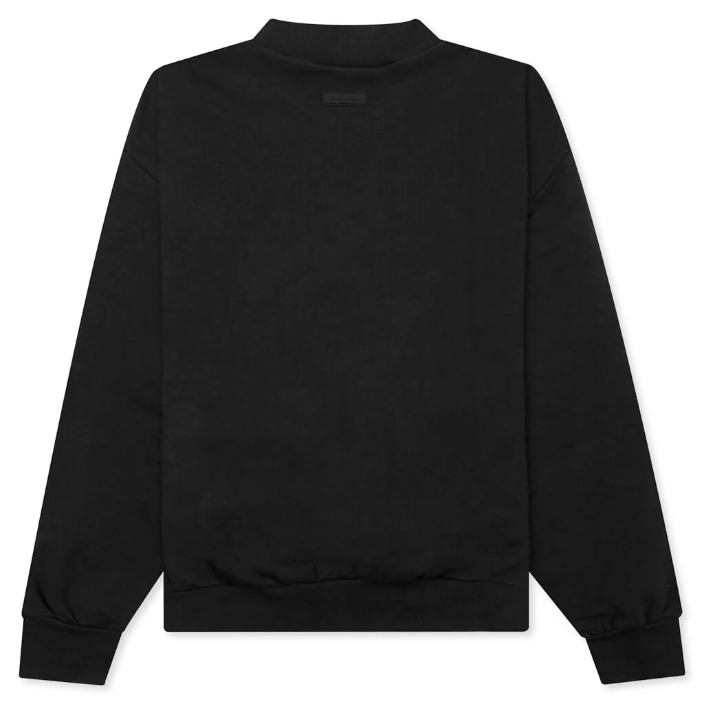 Essential Crewneck - Jet Black - Image 2