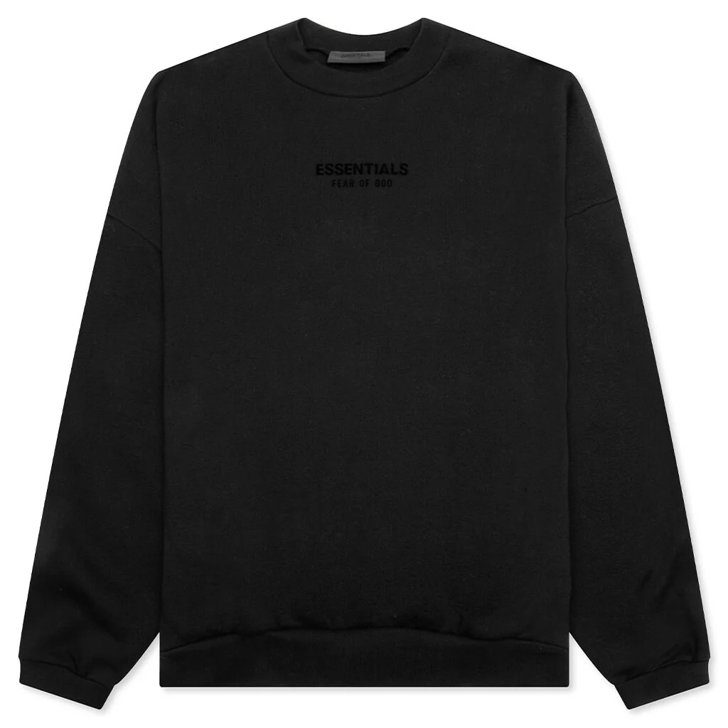 Essentials Crewneck - Jet Black