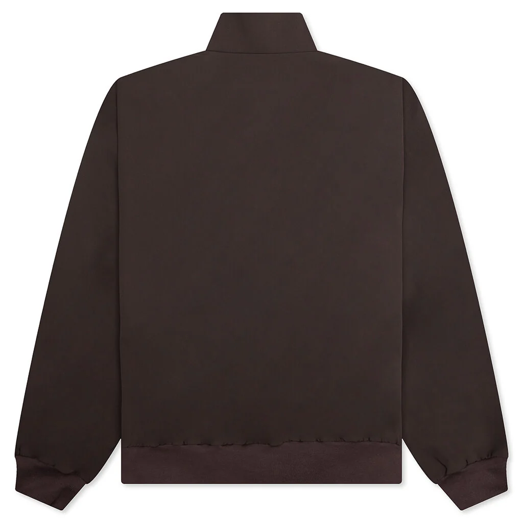 Bonded Nylon Bomber Jacket - Brown - Image 2