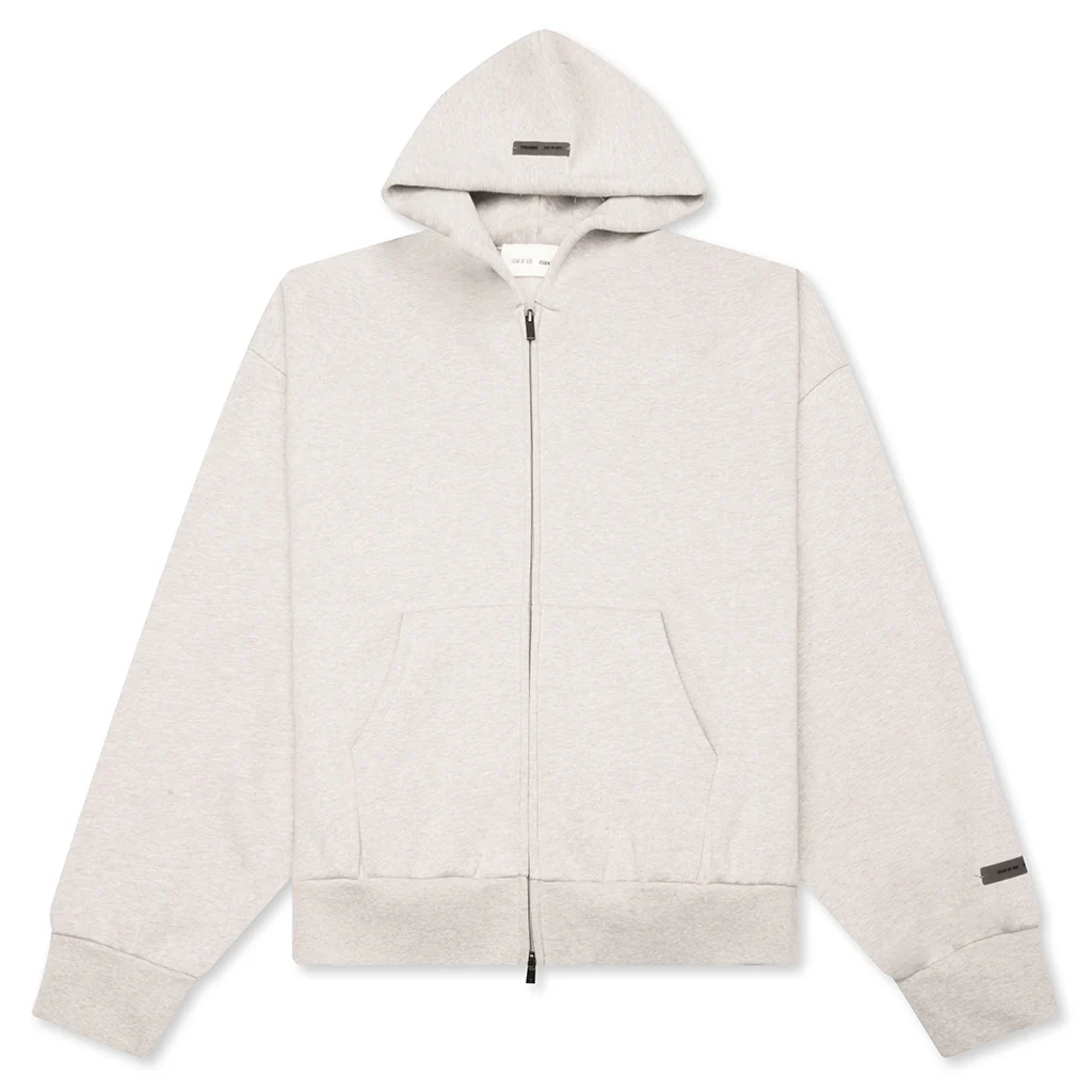 Classic Fleece Zip-Up Hoodie - Heather Stone