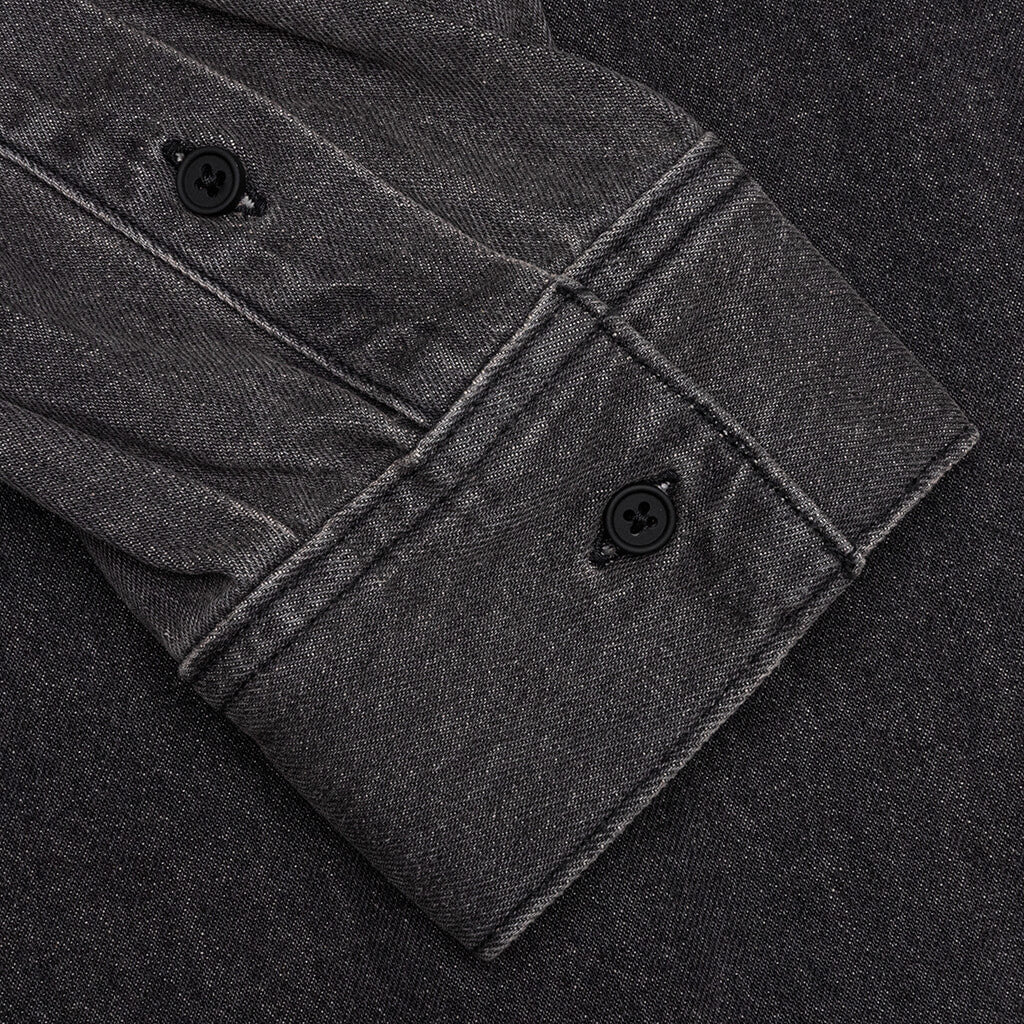 Essentials Denim L/S Shirt - Black - Image 4