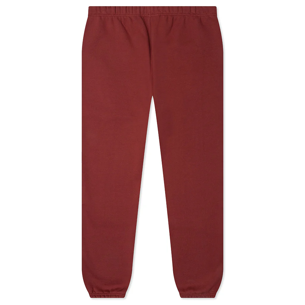 Fleece Essential Sweatpant - Crimson - Image 2