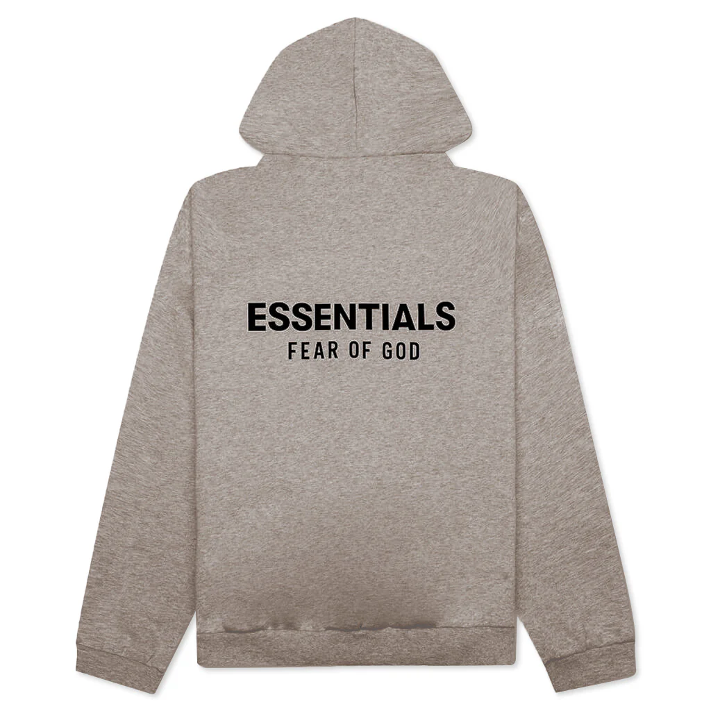 Fleece Hoodie - Heather Gray - Image 2