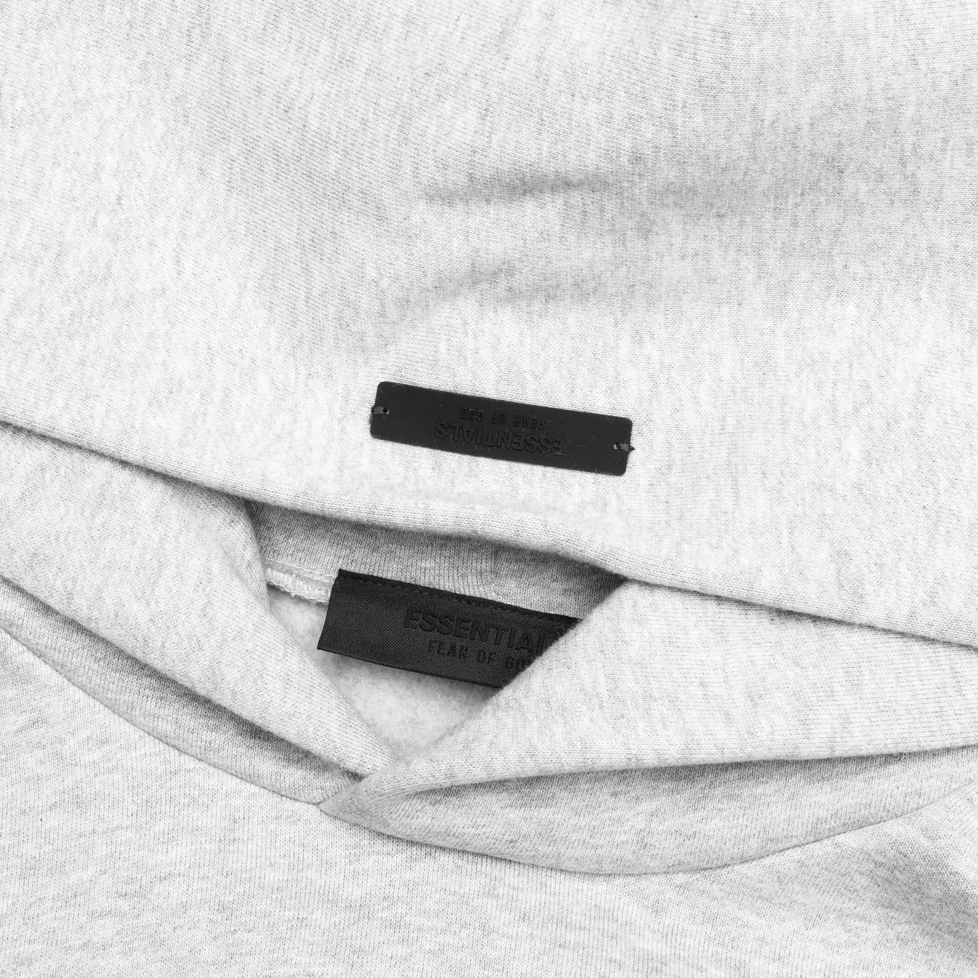 Fleece Hoodie - Light Heather Gray - Image 3