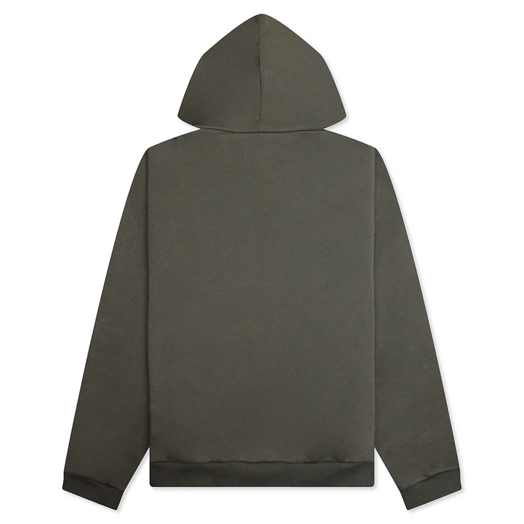 Fleece Hoodie - Military - Image 2