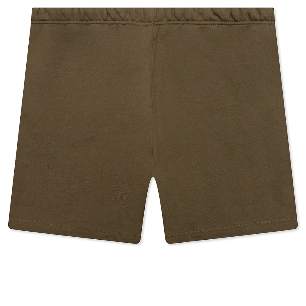Fleece Soccer Short - Olive - Image 2