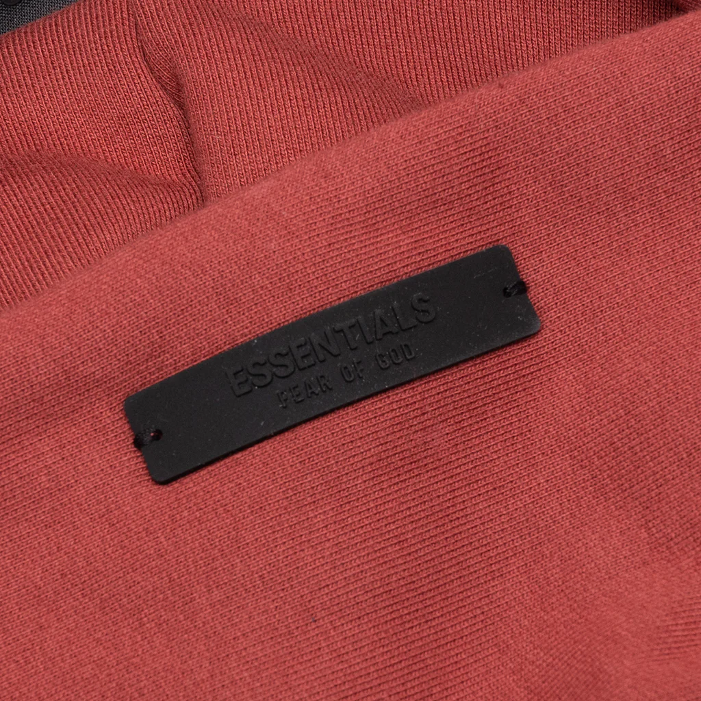 Heavy Fleece Fullzip Hoodie - Crimson - Image 4