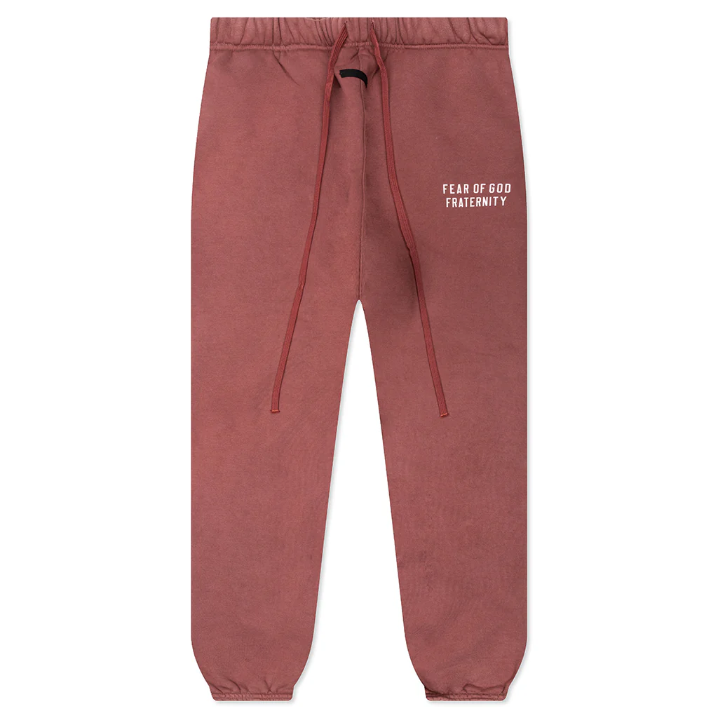 Heavy Fleece Sweatpant - Crimson