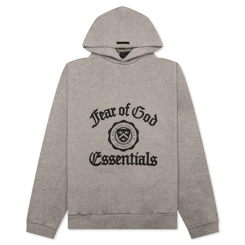 Heavy Fleece Vintage Shrunken Hoodie - Heather Gray