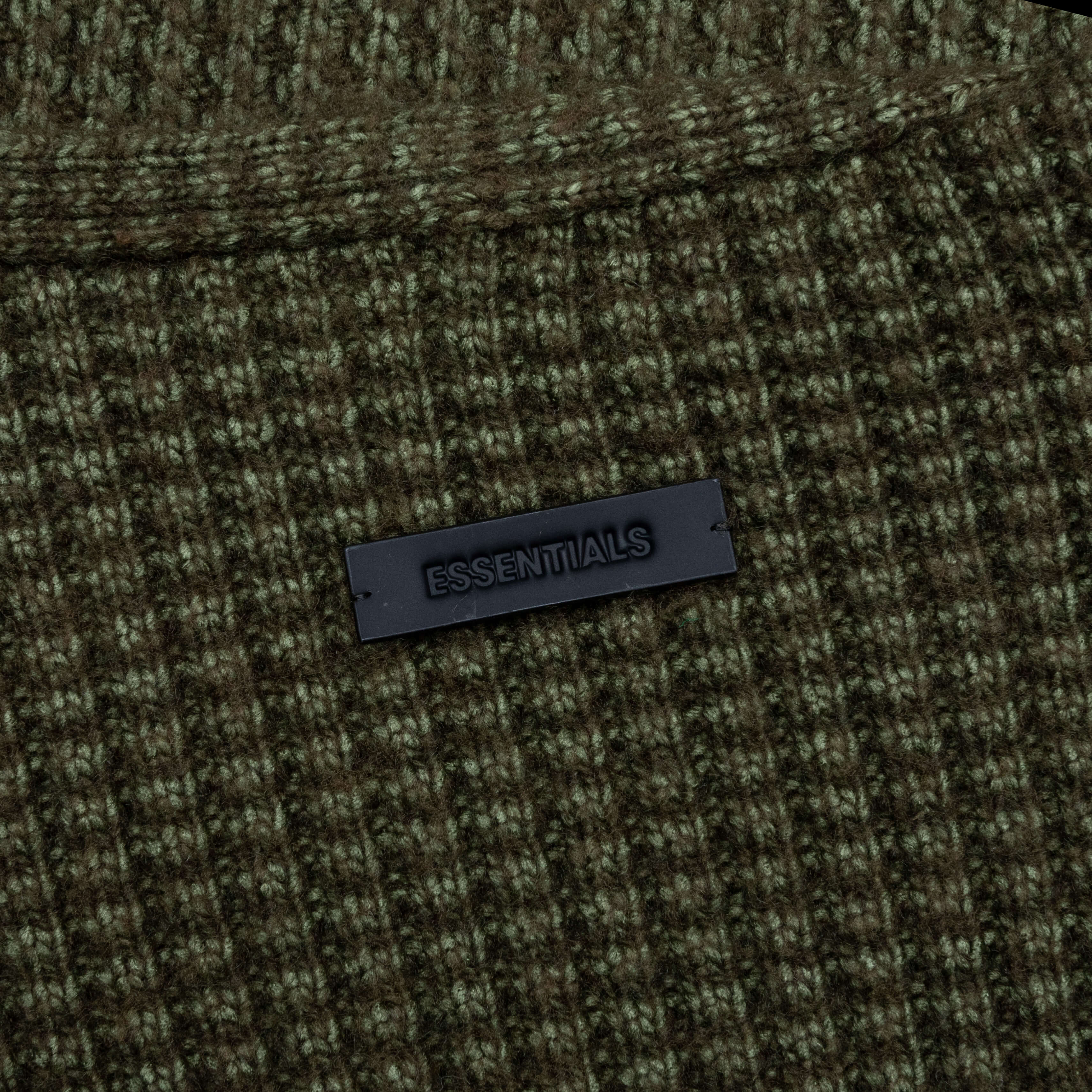 Heavy Waffle Cardigan - Military - Image 4
