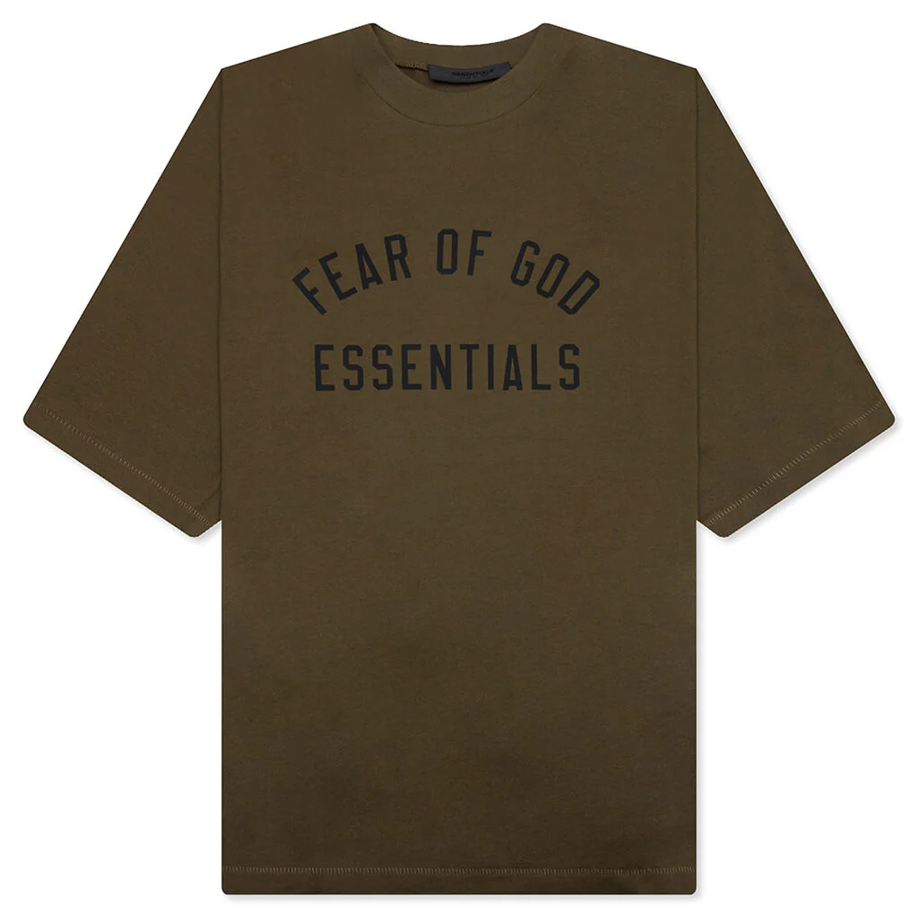 Jersey Crewneck Tee - Olive