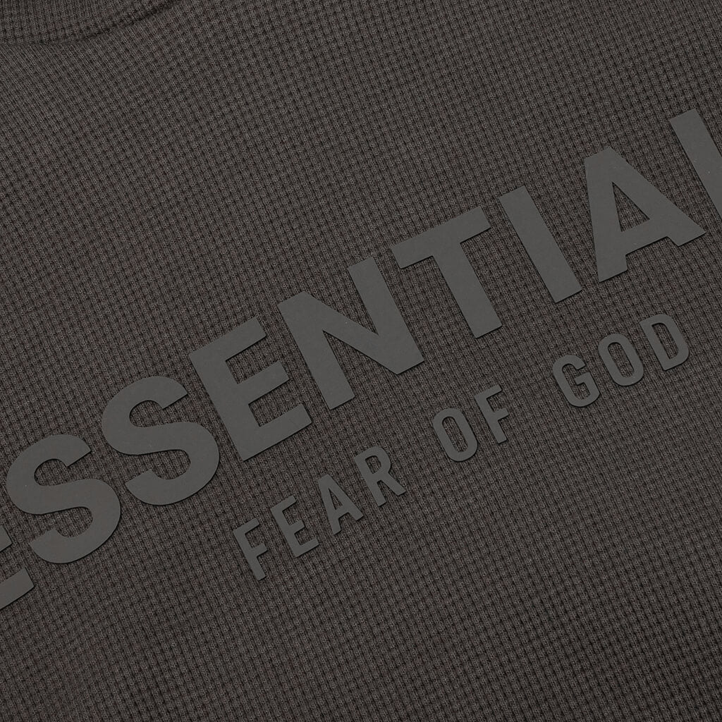Kid's Essential Hoodie - Off Black - Image 3