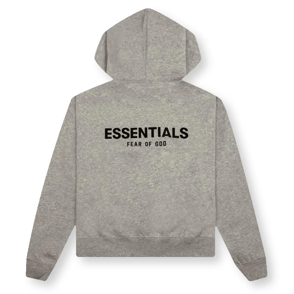 Kid's Core Hoodie - Dark Oatmeal - Image 2