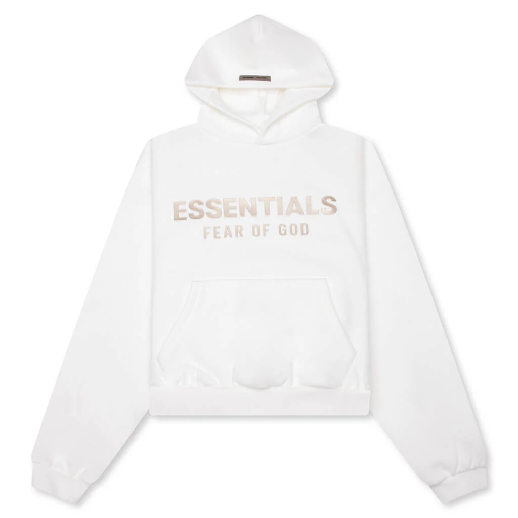 Kid's Fleece Hoodie - Cloud White