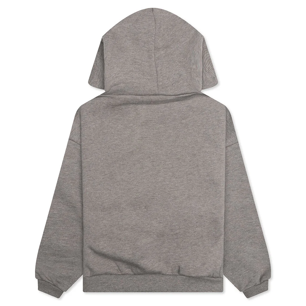 Kid's Fleece Hoodie - Heather Gray - Image 2